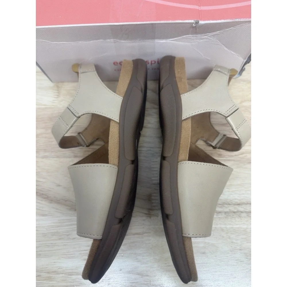 Easy Spirit Mavey Women's Sandal‎  Light Natural Leather Size 6.5 New In Box #29